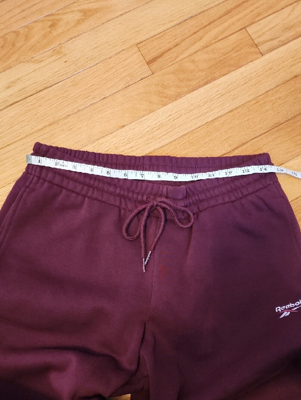 Reebok Maroon Jogger Sweatpants with Drawstring - Picture 3 of 4